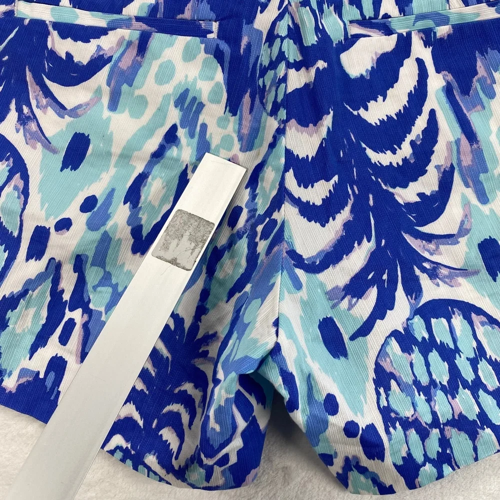 Lilly Pulitzer Callan Shorts Pineapple Print‎ Cotton Blend Size 6 - flaw